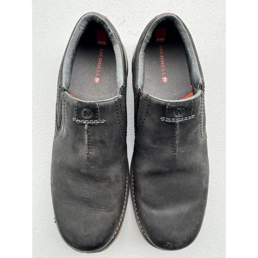 Merrell J60825 Jungle Moc Men's Slip-On Shoes - Midnight Leather, 11 US